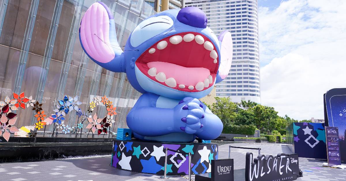 ครั้งแรกในไทย  URDU WISHER Pop-up Store  ‘สติทช์’ ไซส์ยักษ์ ริมน้ำ ไอคอน สยาม