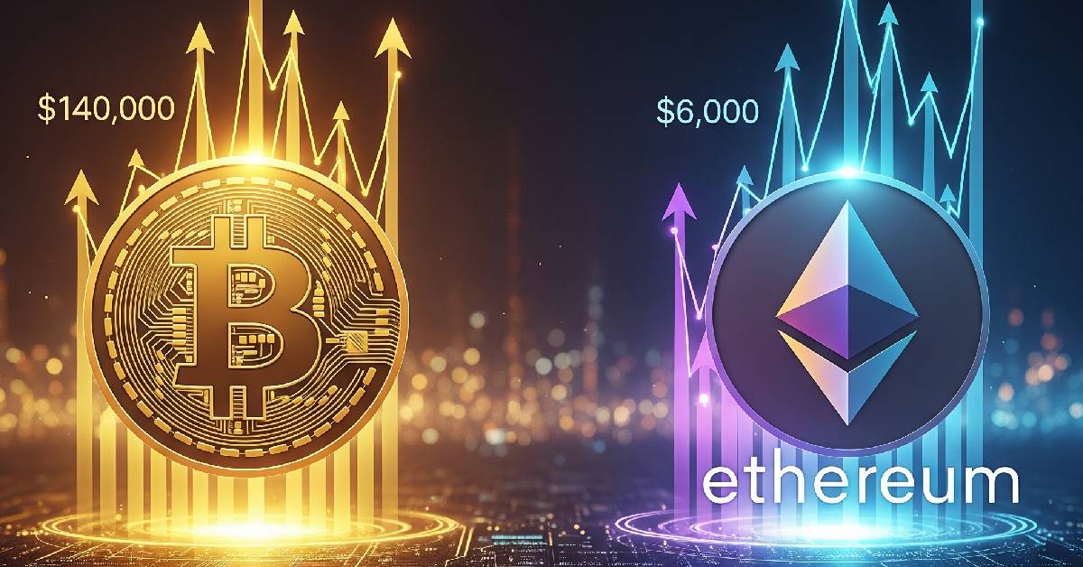 Bitget ชี้บิตคอยน์ 140,000 ดอลลาร์ อีธีเรียม 6,000 ดอลลาร์ นักลงทุนใช้ DCA รับโอกาสสูง