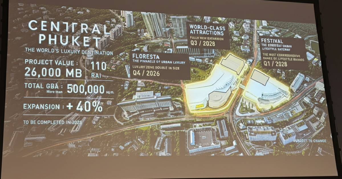 เซ็นทรัล ปั้น ‘เซ็นทรัล ภูเก็ต ดาวน์ทาวน์ ดิสทริค’ ฮับลักซูรีเอเชีย เปิดครบ3เฟสปี2571