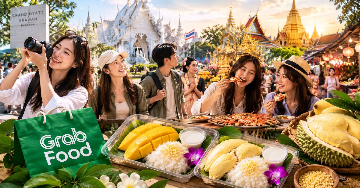 แกร็บเปิดเทรนด์ ‘จีนเที่ยวไทย’ ปี 69 ค้นหา 13 ล้านครั้ง ‘ข้าวเหนียวทุเรียน’ เสิร์ชพุ่ง 2.7 หมื่นครั้ง