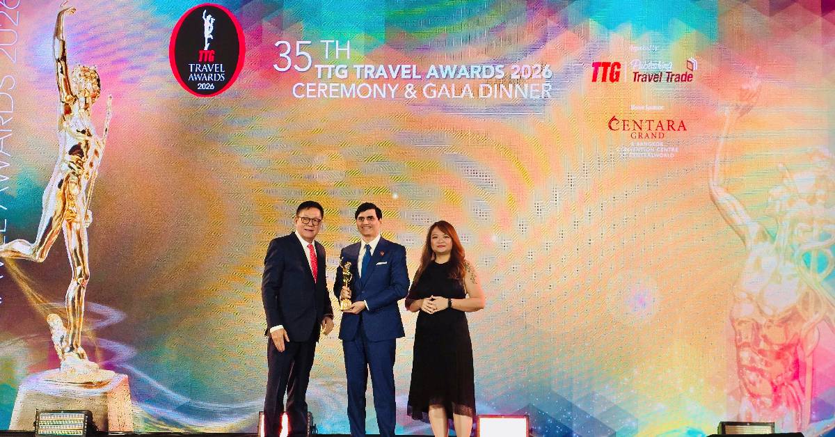 ออนิกซ์ ฮอสพิทาลิตี้ กรุ๊ป คว้ารางวัล Best Local Hotel Brand Thailand 2 ปีซ้อน จาก TTG Travel Awards 2026